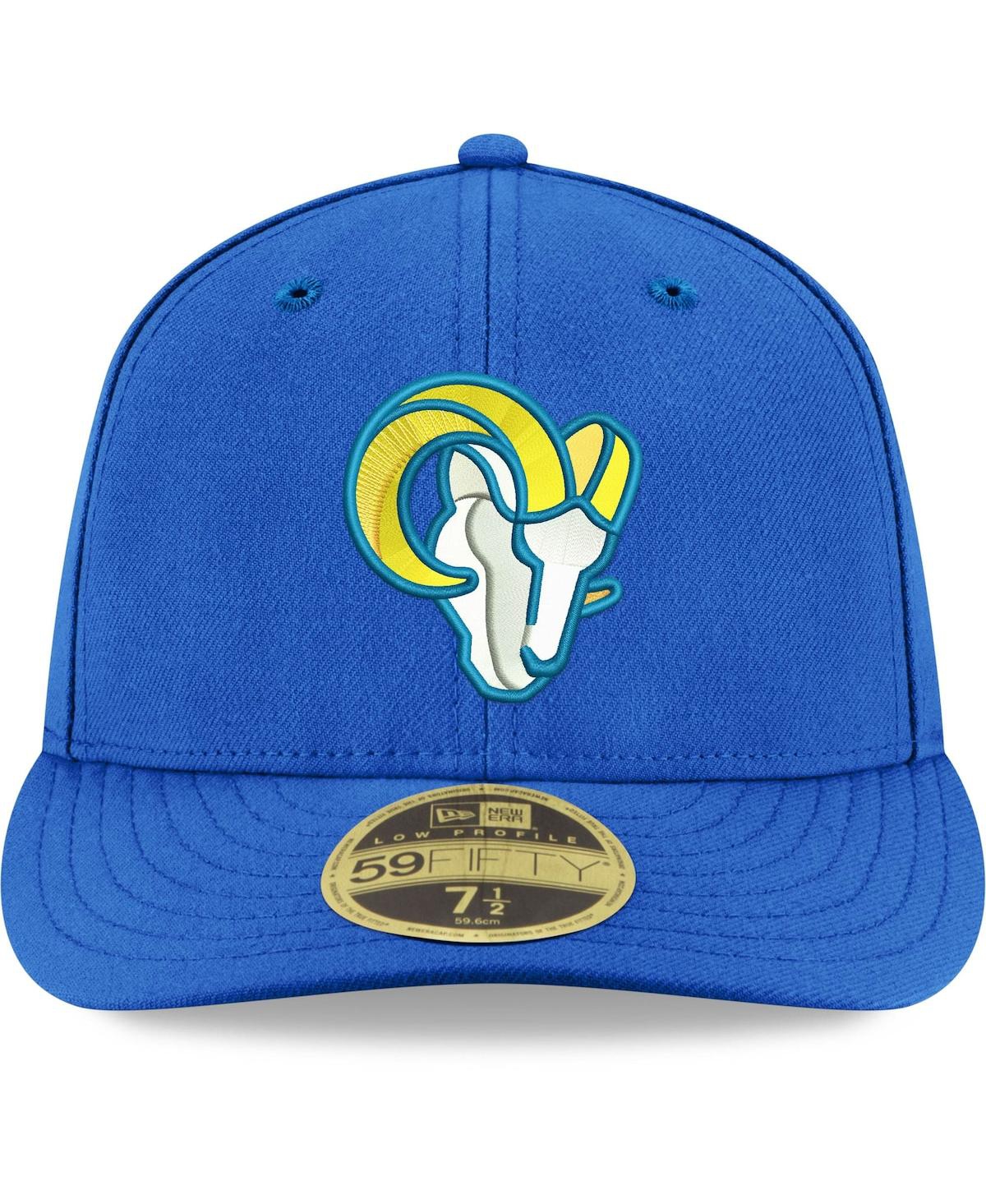 Shop New Era Men's  Royal Los Angeles Rams Omaha Low Profile 59fifty Fitted Team Hat