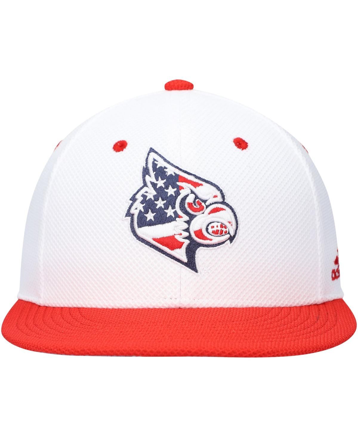 Shop Adidas Originals Men's Adidas White Louisville Cardinals On-field Baseball Fitted Hat