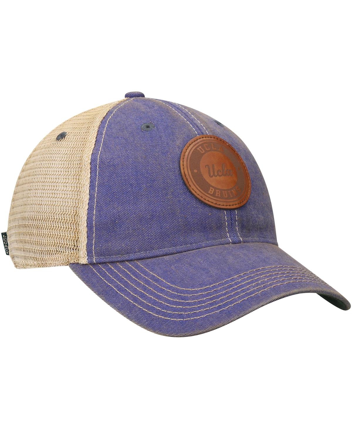 LEGACY ATHLETIC MEN'S BLUE UCLA BRUINS TARGET OLD FAVORITE TRUCKER SNAPBACK HAT 