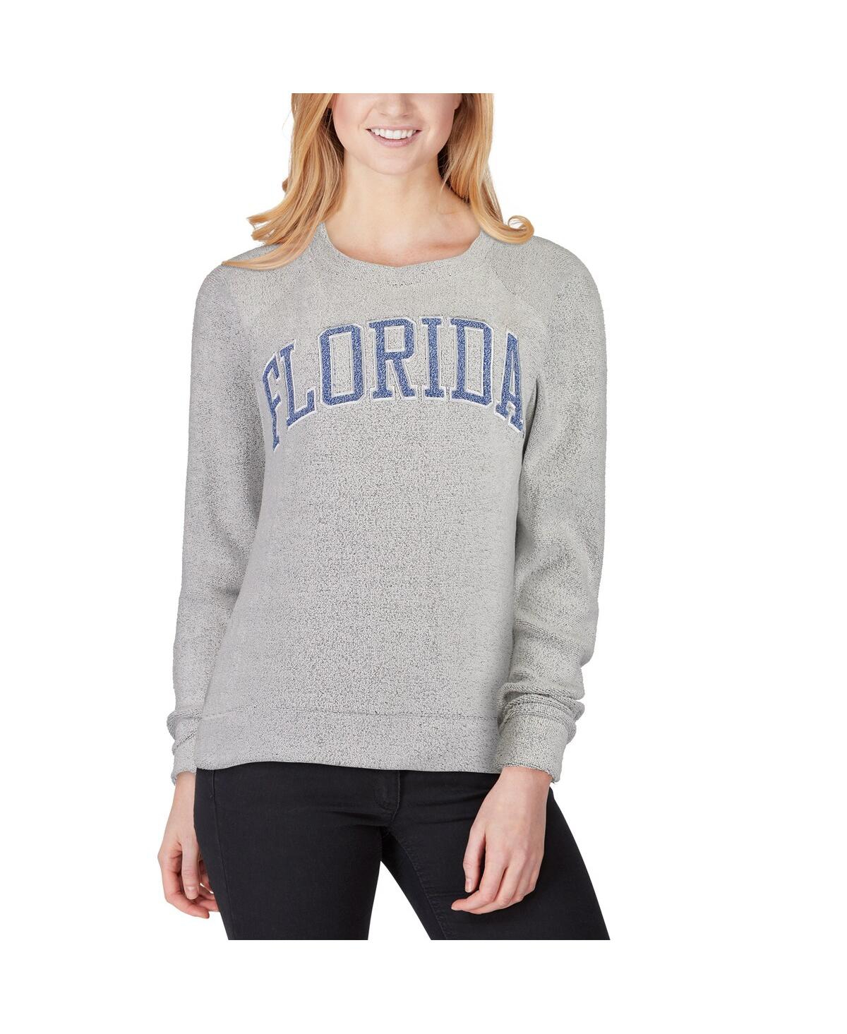 Shop Pressbox Women's  Gray Florida Gators Helena Comfy Sweatshirt