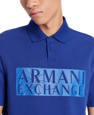 A|X Armani Exchange - Men's Flower Box Logo Polo Shirt