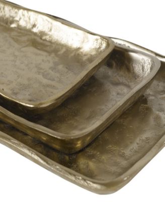 Artisan Antique-like Trays, Set of 3