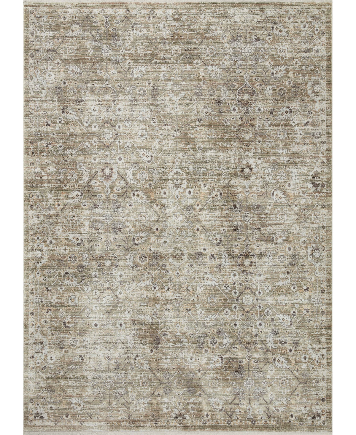 Loloi Bonney Bny-08 7'10in x 10'2in Area Rug - Moss, Brown