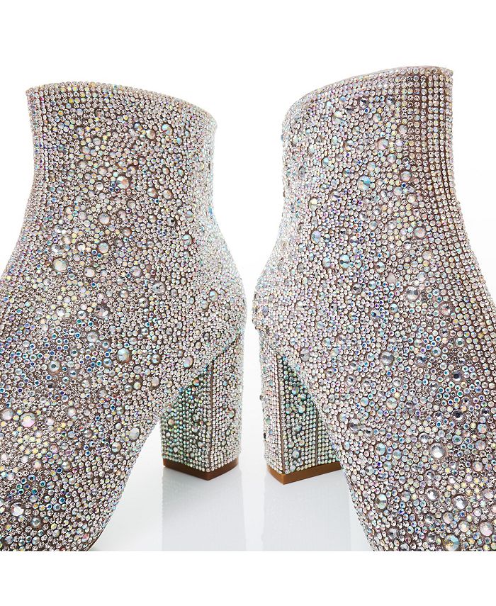 blue by betsey johnson cady evening booties