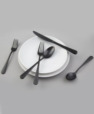 Keene Hammered Satin 20-Piece Flatware Set, Service for 4