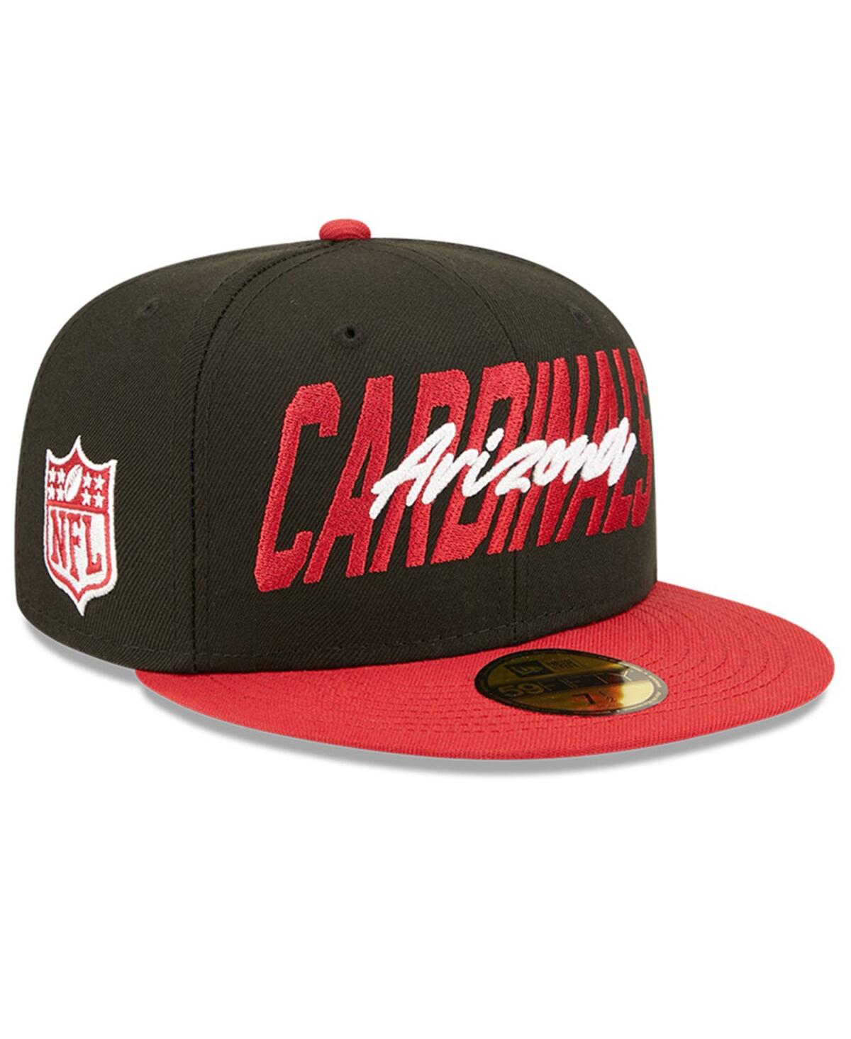 New Era Men's  Black And Cardinal Arizona Cardinals 2022 Nfl Draft On Stage 59fifty Fitted Hat In Black,cardinal