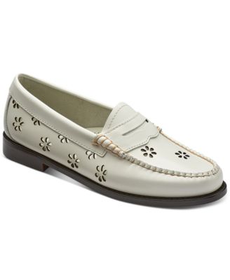 GH Bass - Women's Whitney Cutout Flower Loafers
