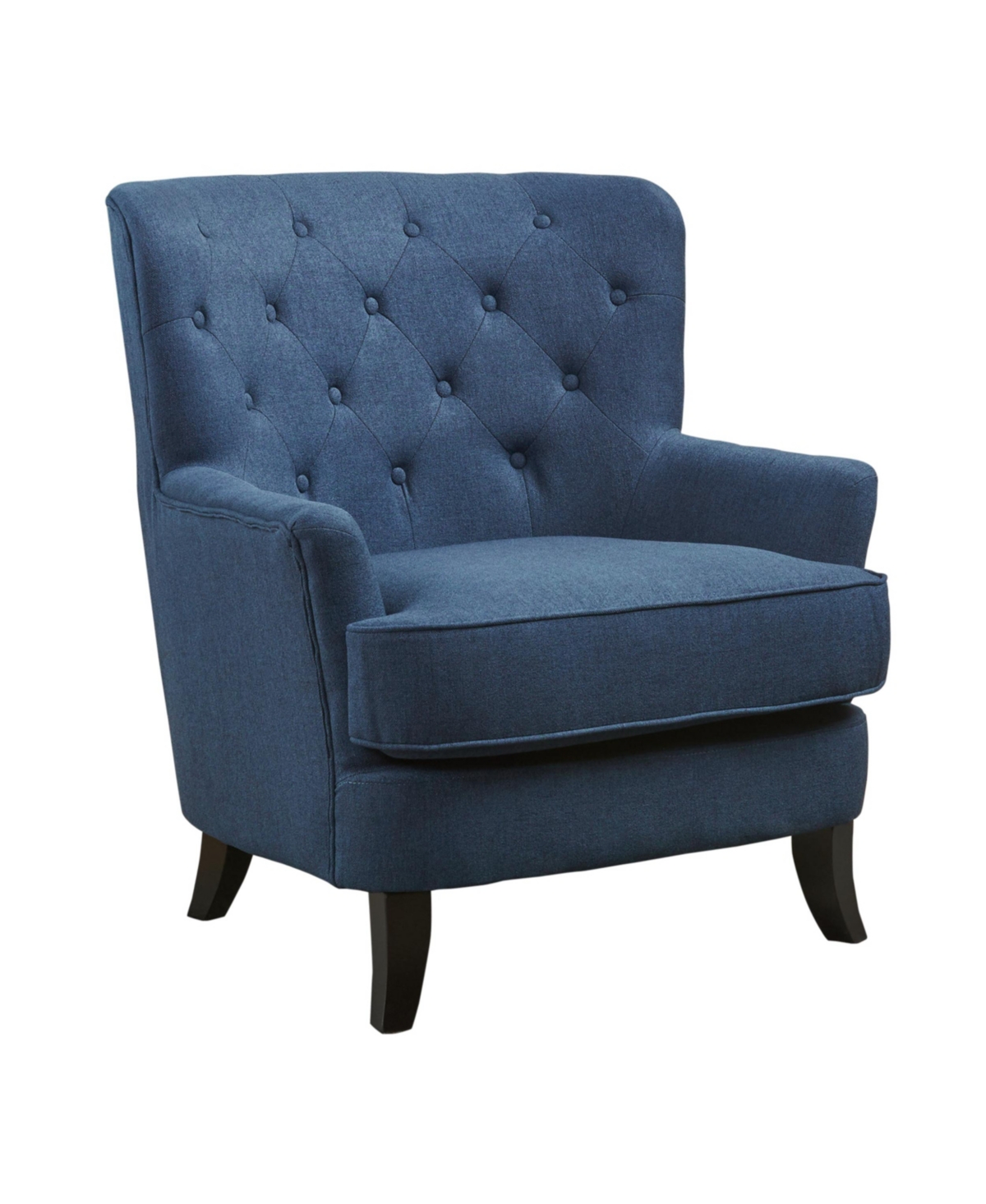 Noble House Anikki Tufted Club Chair In Navy Blue