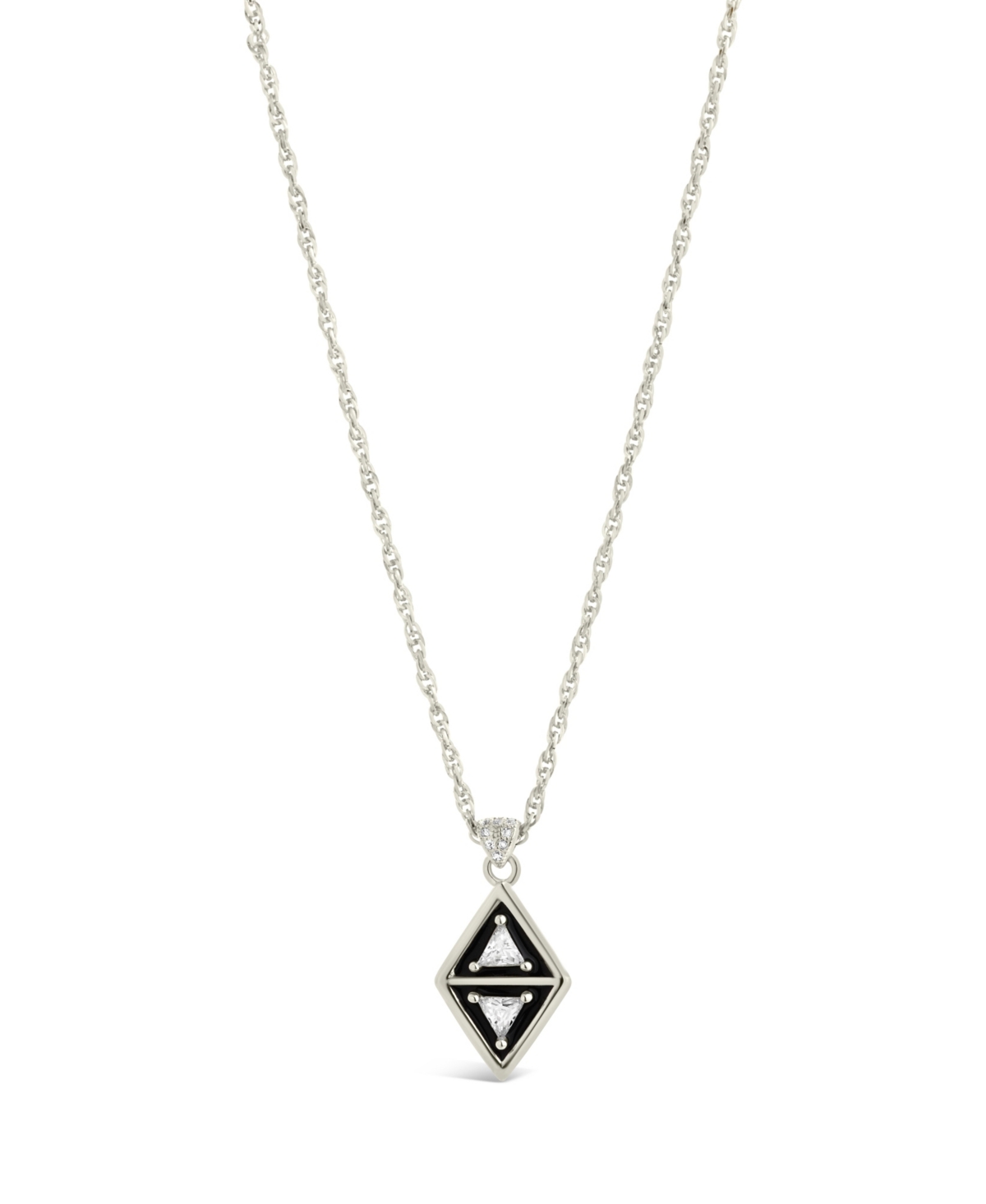 Shop Sterling Forever Nerezza Pendant Necklace In Silver