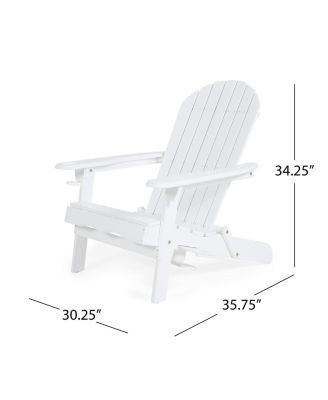 Bellwood Outdoor Acacia Folding Adirondack Chair