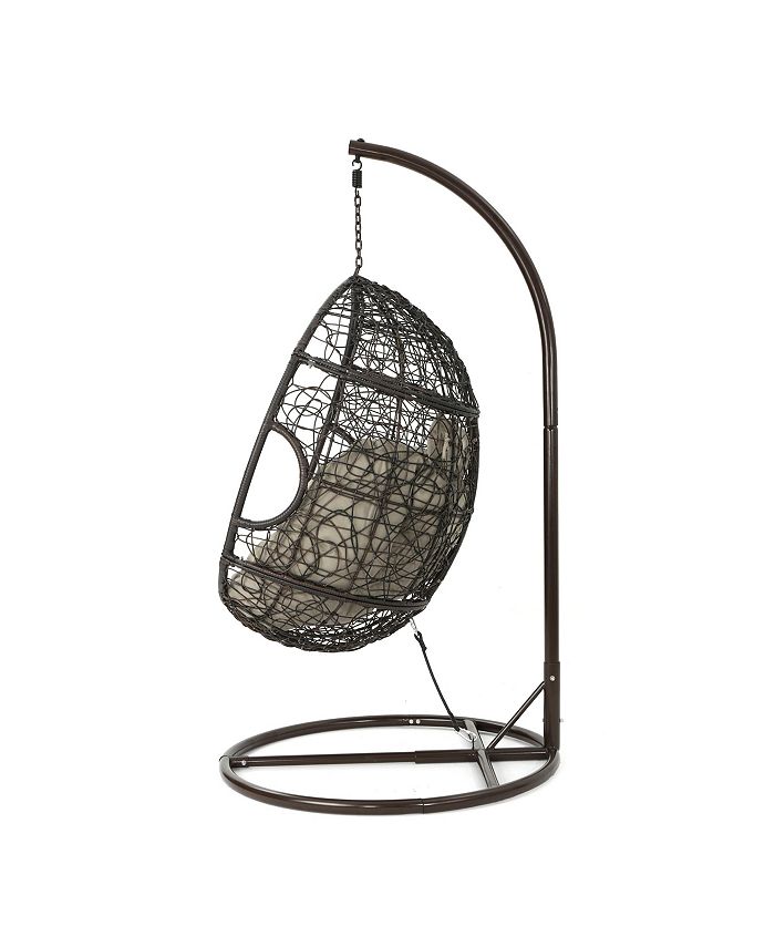 Kyle outdoor wicker hanging basket chair