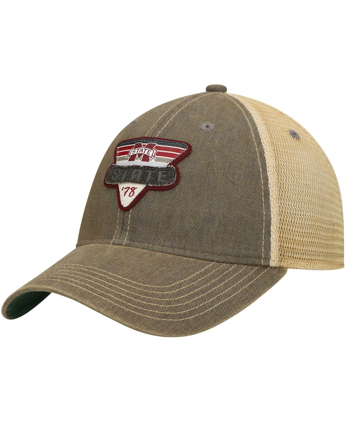 Men's Gray Mississippi State Bulldogs Legacy Point Old Favorite Trucker Snapback Hat - Gray