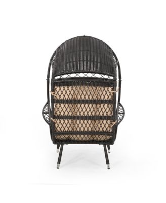 Malia Outdoor Standing Basket Chair with Cushion