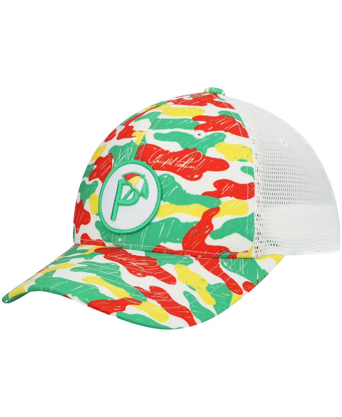 Men's Puma Green Arnold Palmer Invitational Multi Camo Snapback Hat - Green