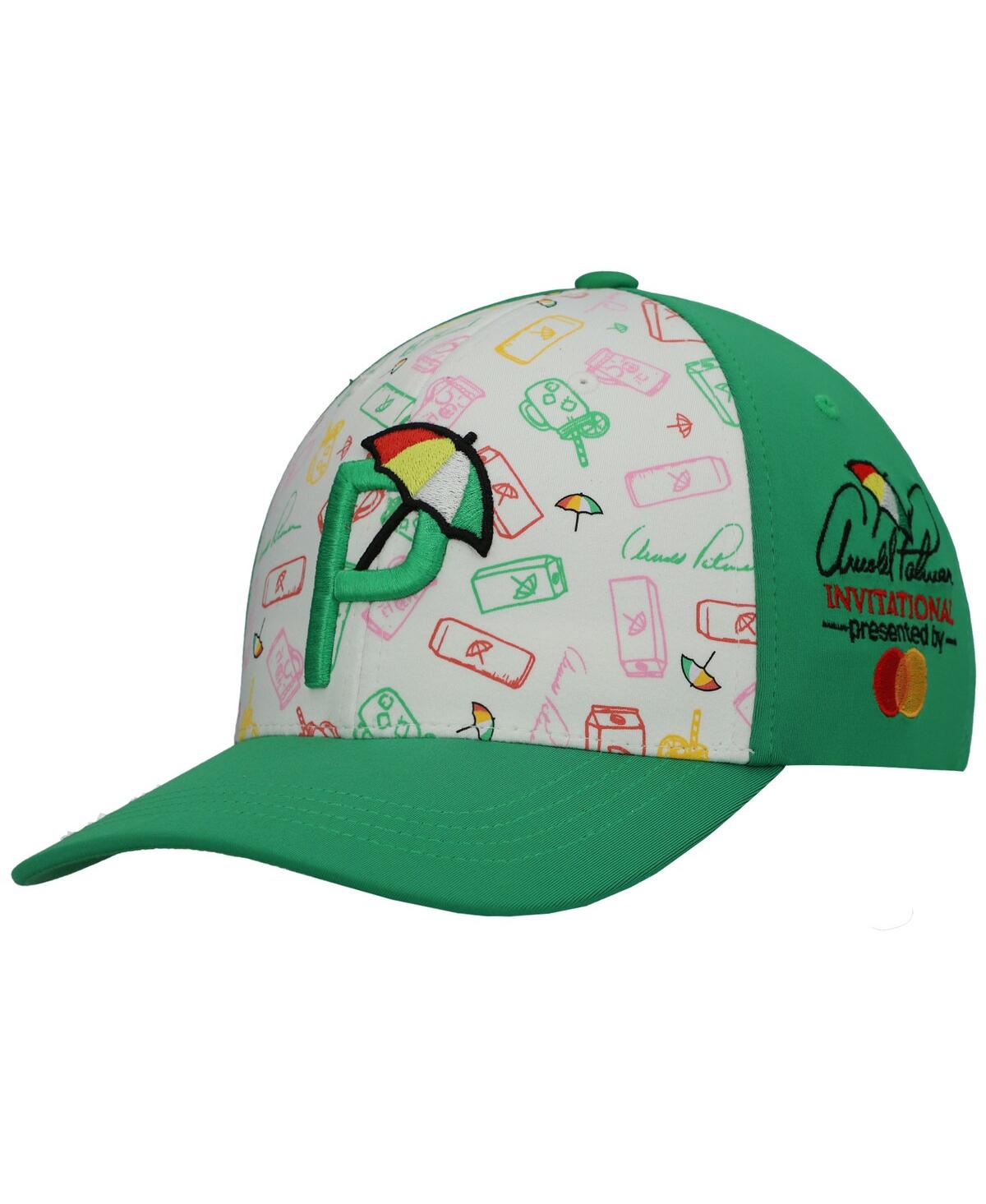 Shop Puma Men's  Green Arnold Palmer Invitational Snapback Hat