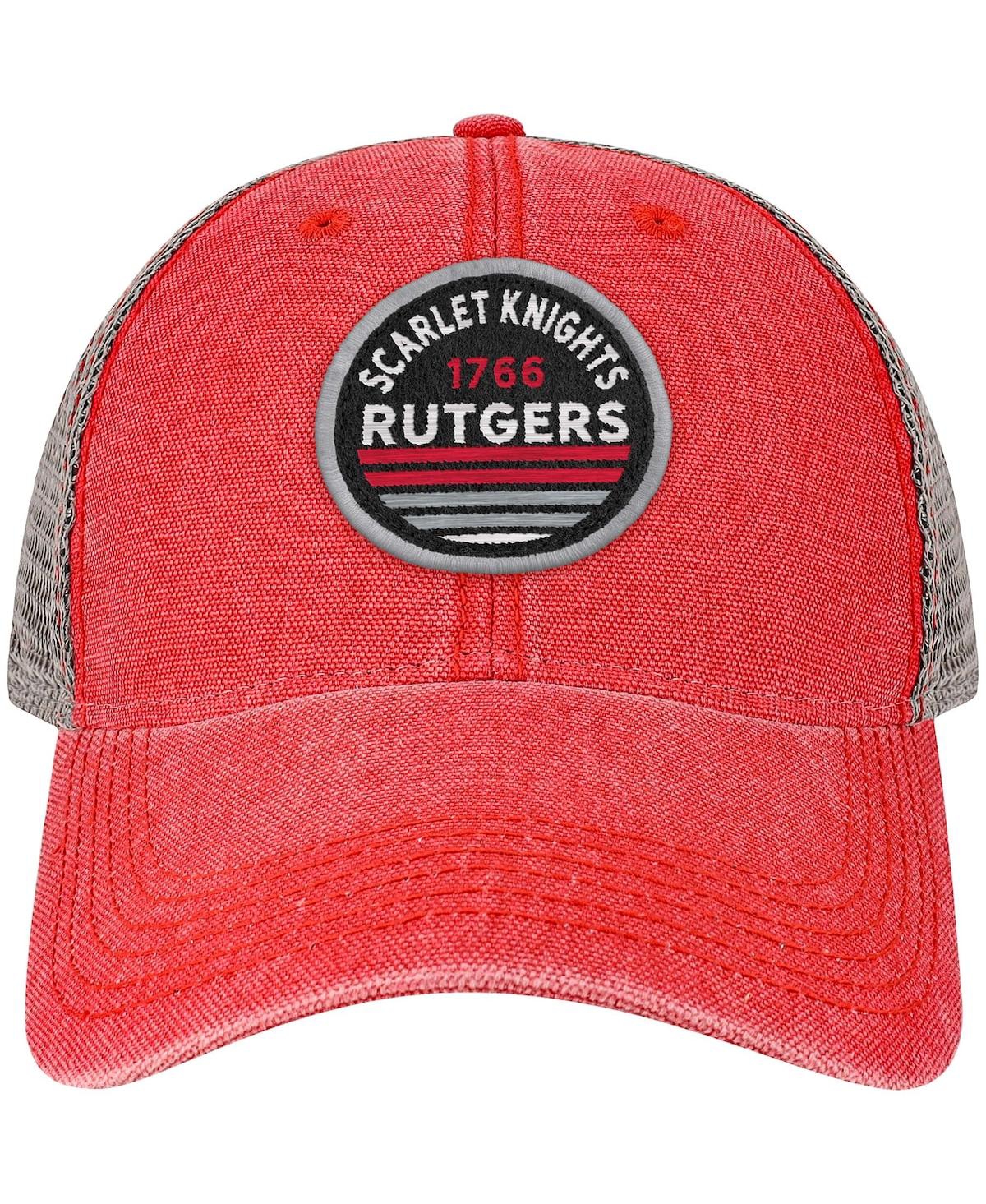 Shop Legacy Athletic Men's Scarlet Rutgers Scarlet Knights Sunset Dashboard Trucker Snapback Hat