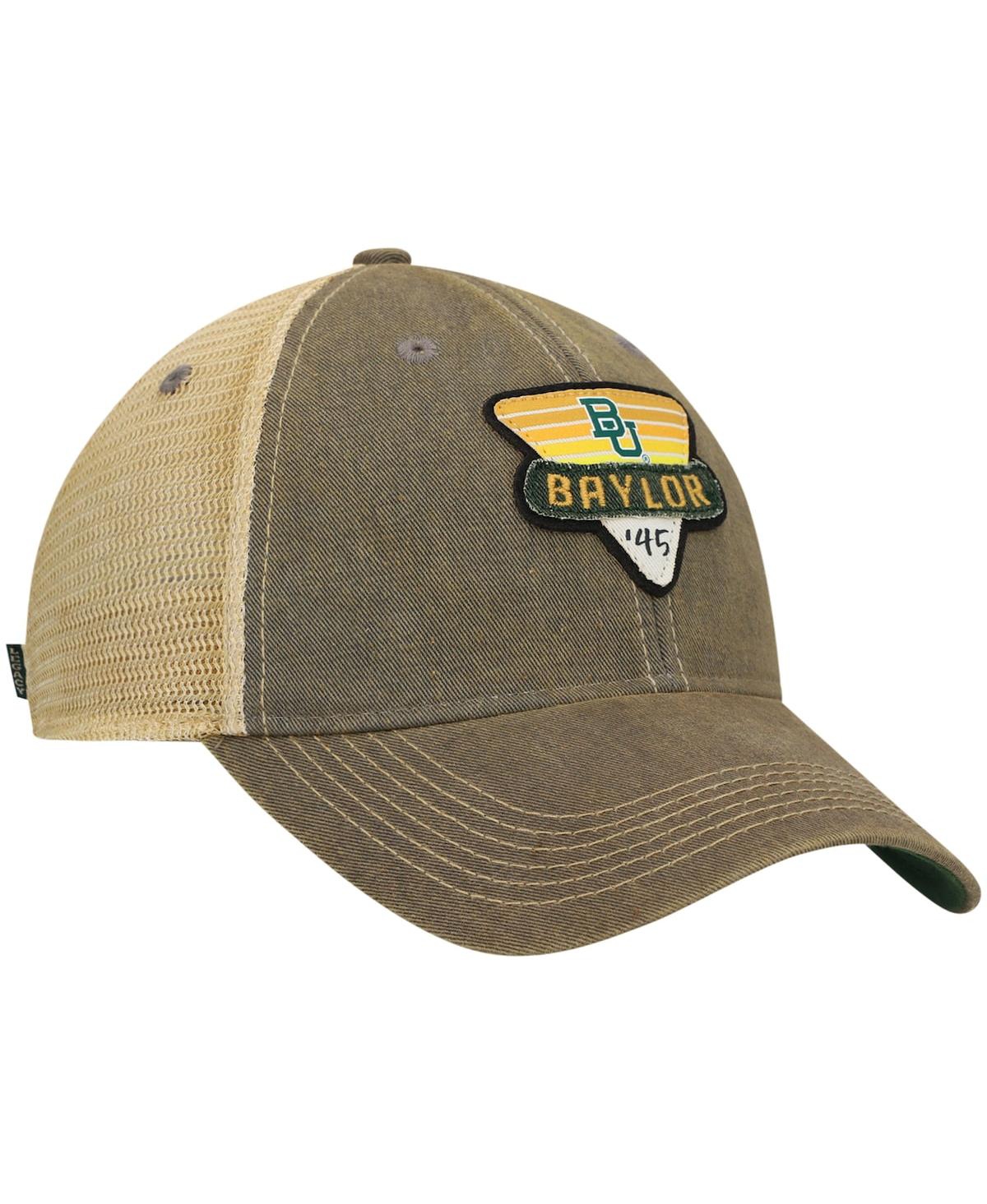 LEGACY ATHLETIC MEN'S GRAY BAYLOR BEARS LEGACY POINT OLD FAVORITE TRUCKER SNAPBACK HAT 