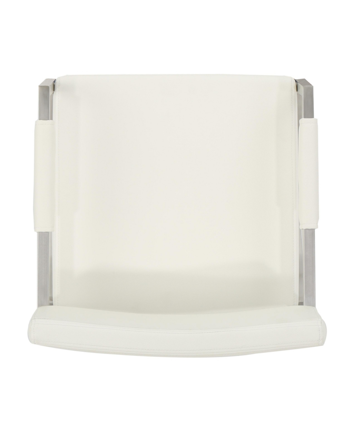 Noble House Vesper Leather Modern Arm Chairs Set, 2 Piece In White