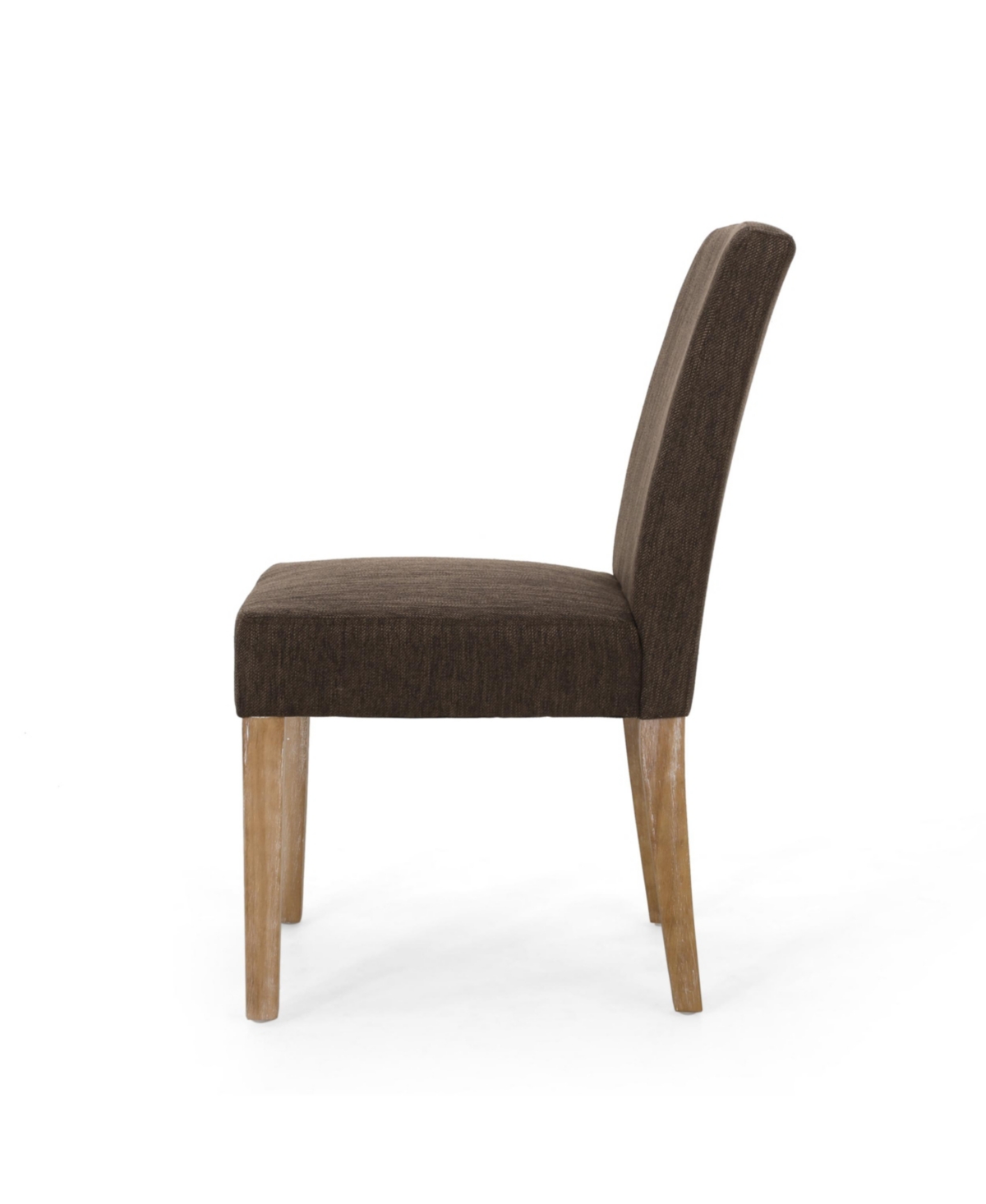 Noble House Kuna Contemporary Upholstered Dining Chair Set, 2 Piece In Brown