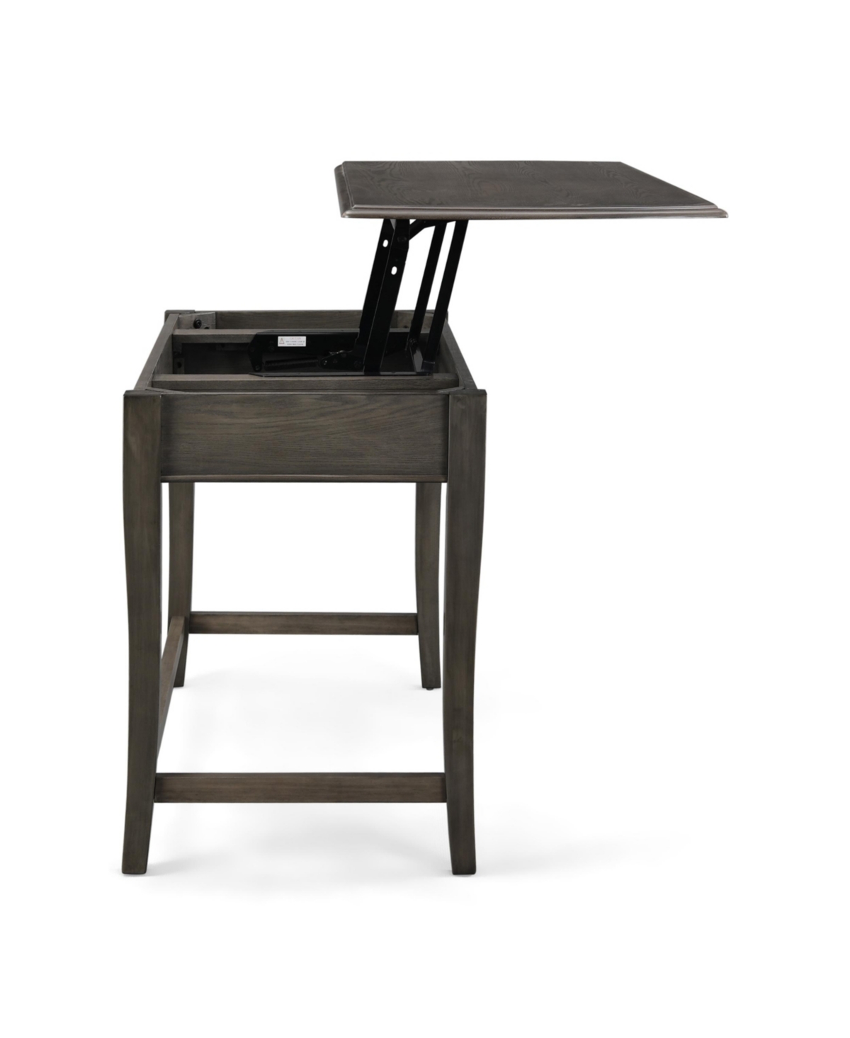 Noble House Rinehart Transitional Lift-top Standing Desk In Gray