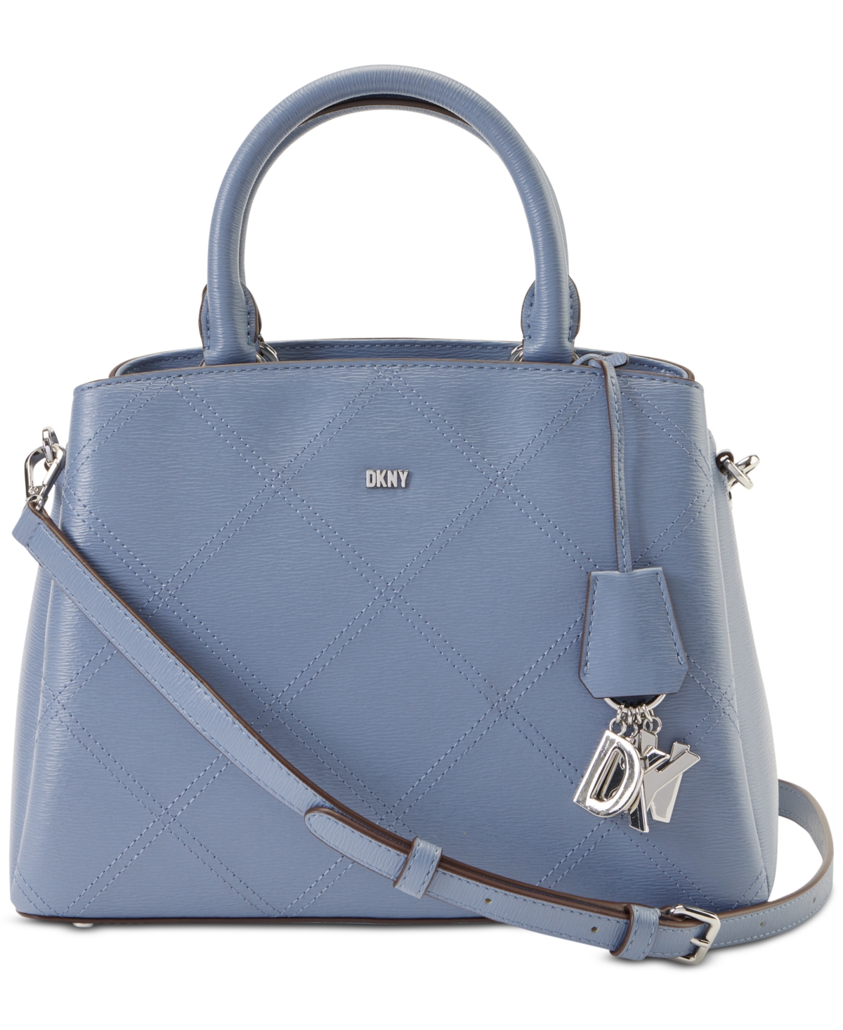 DKNY Nuovo di Zecca ORIGINALE Gramercy Medium Satchel Bag Con Cinghie Blu 