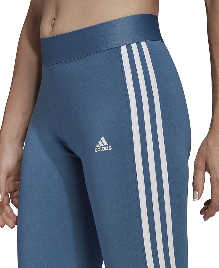 adidas Women's Essentials 3Stripe Full Length Cotton Leggings Macy's