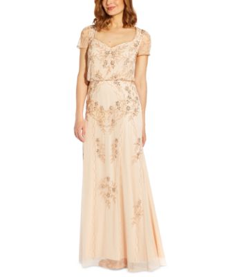 Adrianna Papell Women's Embellished Blouson Gown - Macy's