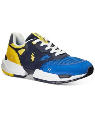 Polo Ralph Lauren Men's Jogger Suede & Mesh Sneaker - Macy's