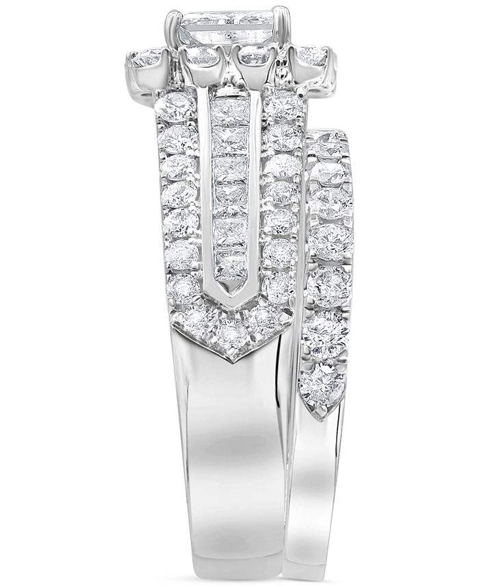 Macy's - Diamond Princess Bridal Set (3 ct. t.w.) in 14k White Gold