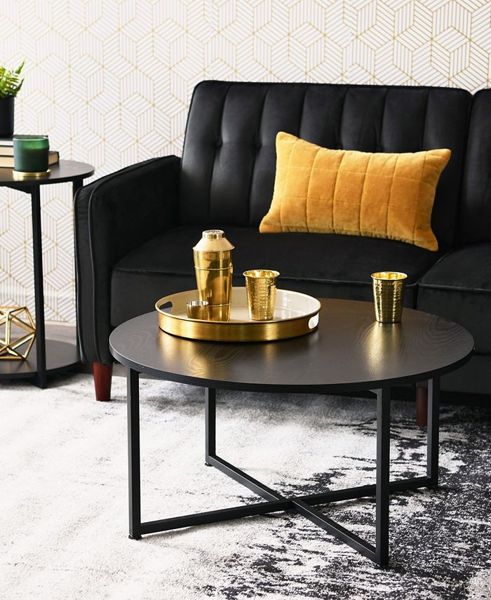 Household essentials round shop coffee table