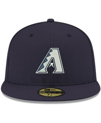 Men's Navy Arizona Diamondbacks Logo White 59FIFTY Fitted Hat