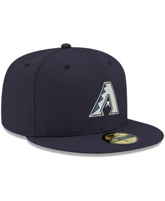 Men's Navy Arizona Diamondbacks Logo White 59FIFTY Fitted Hat
