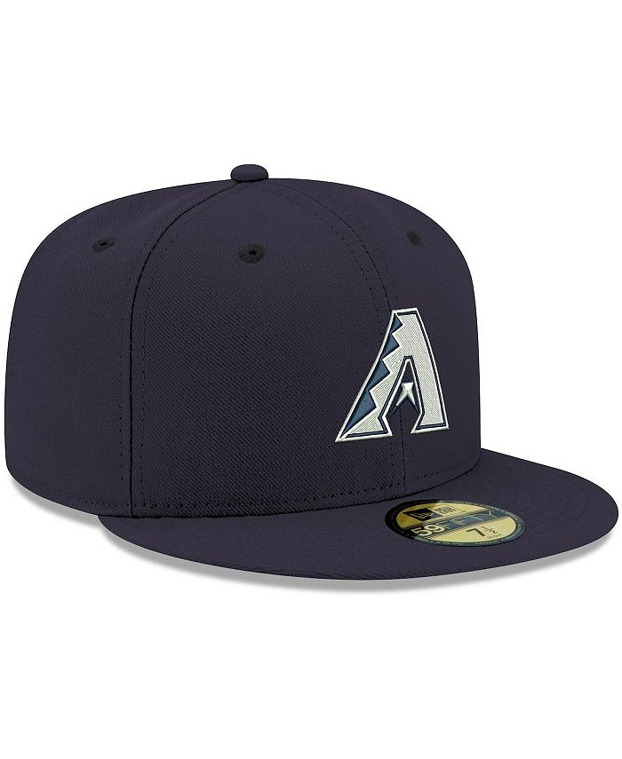 New Era Men's Navy Arizona Diamondbacks Logo White 59FIFTY Fitted Hat ...