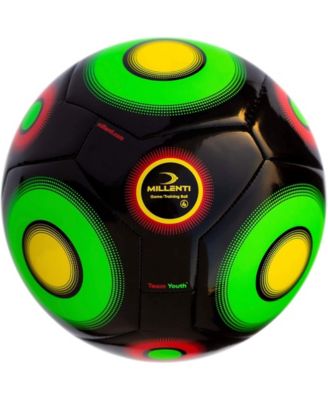 Millenti Us Soccer Ball Official Size 4 Youth-Team Training Soccer Ball - with High-Visibility, Easy-to-Track Design Boys and Girls