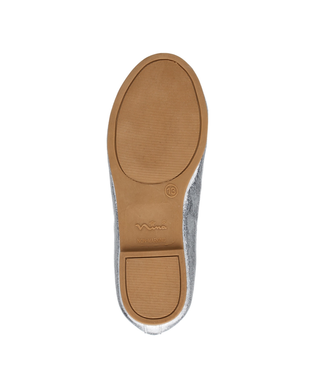 Nina Little Girls Jeanesse Ballet Flats - Silver-Tone Metallic
