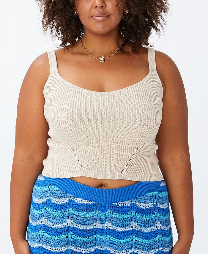COTTON ON Plus Size Trendy Crochet Tank Top Macy's