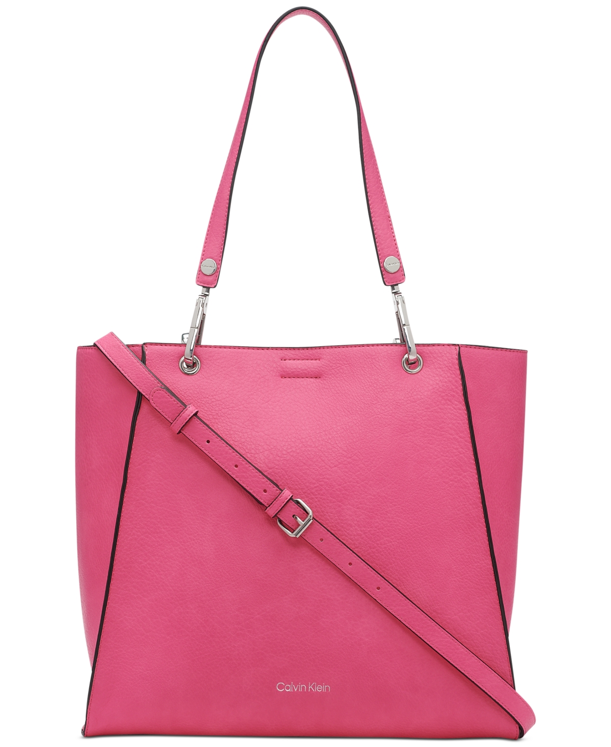Calvin Klein Reyna Convertible Tote In Pink Flambe | ModeSens display picture 3