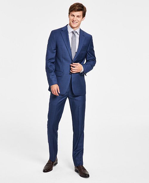 alfani Calvin Klein Men's Slim-Fit Wool-Blend Stretch Suit Separates - CLOSE OUT Men's Fashion & Accessories