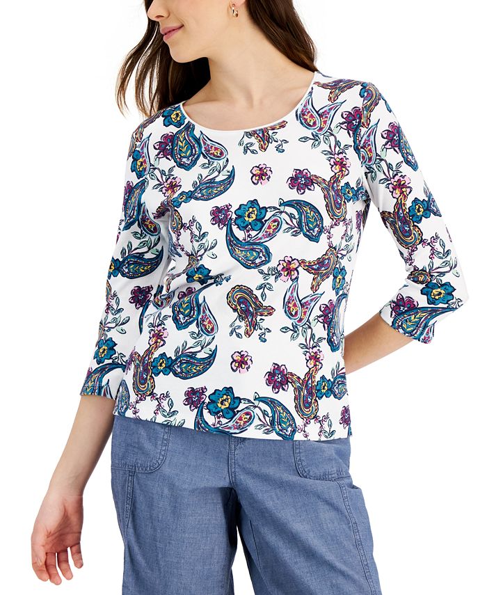 macy's karen scott petites tops