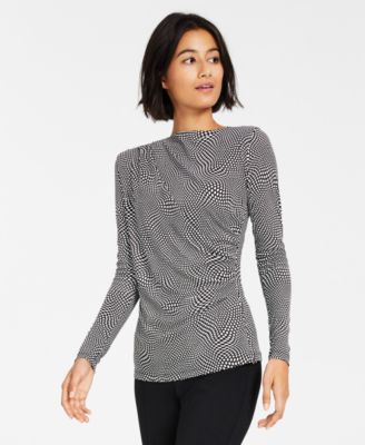 Alfani Women's Long-Sleeve Ruched Top 