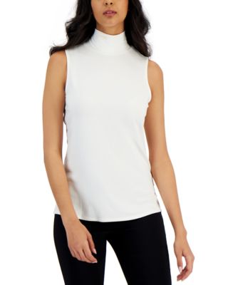 Alfani Women's Sleeveless Turtleneck Top, Created for Macy's & Reviews ...