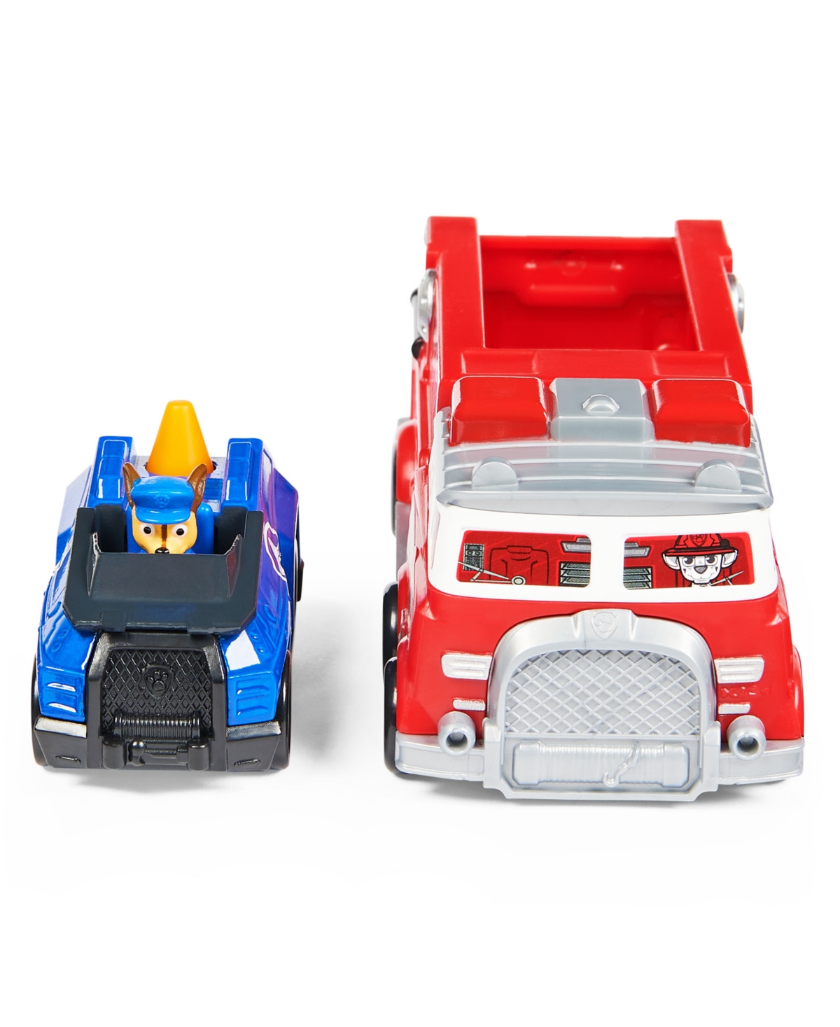 Shop Paw Patrol True Metal Firetruck Die-cast Team Vehicle With 1:55 Scale Chase In Multi-color