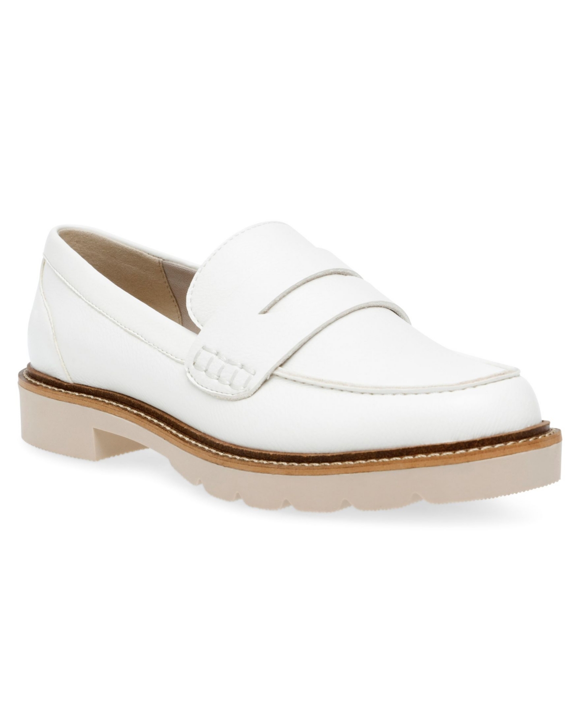 Anne Klein Women's Elia Lug Sole Penny Loafers