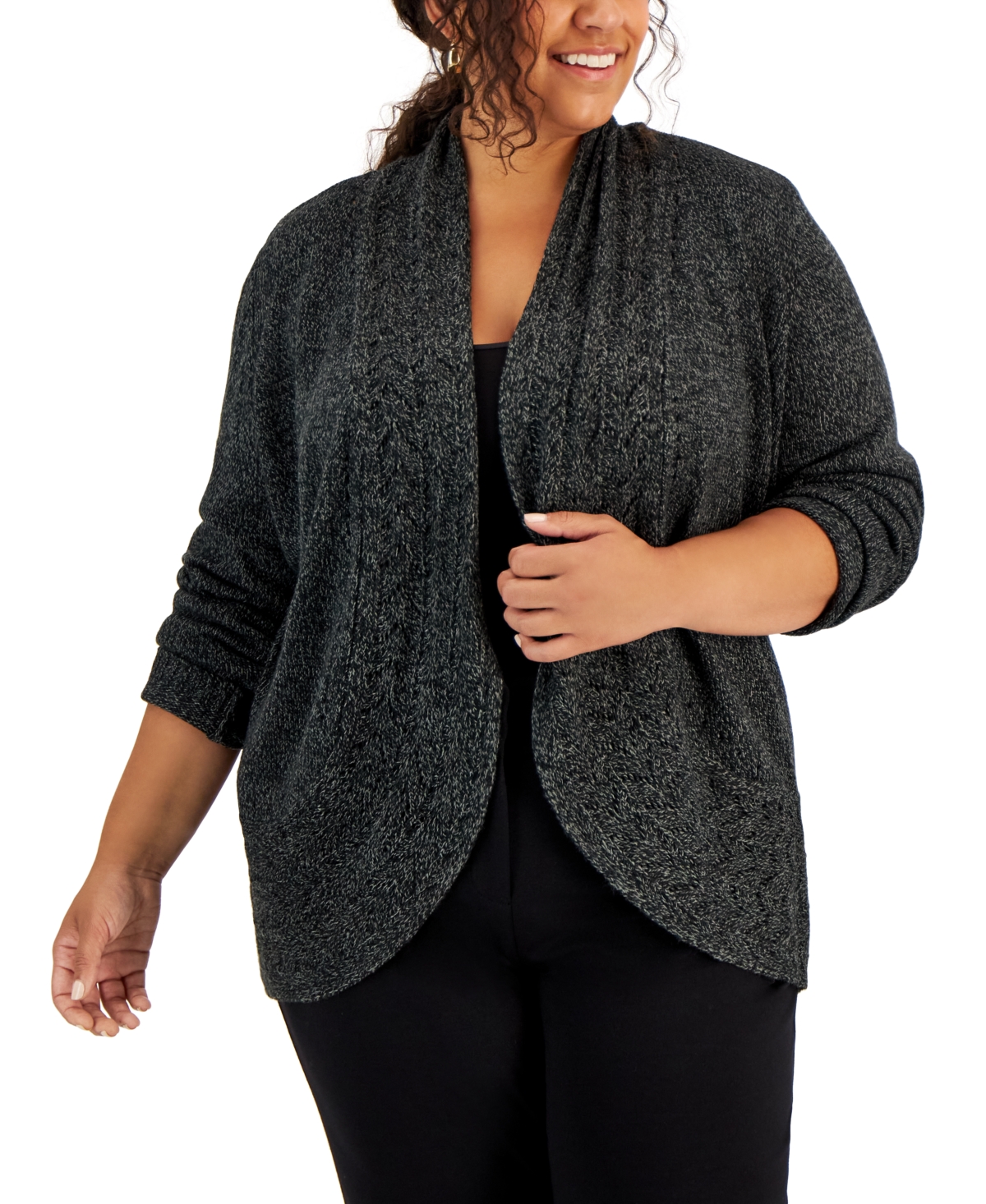 Karen scott shawl collar sweater hotsell