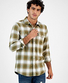 Men's Plaid Flannel Shirt, Created for Macy's