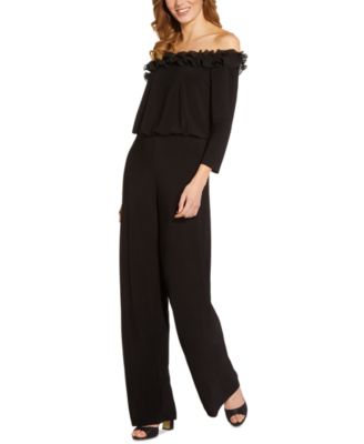 adrianna papell rosette jumpsuit