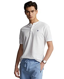 Men's Cotton Piqué Henley Shirt	