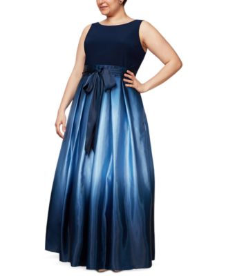 SL Fashions Plus Size Ombre A Line Gown Macy s