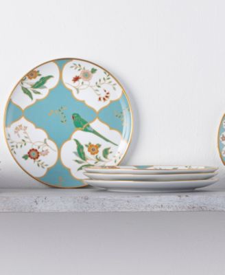 Lodi's Morning Set of 4 Coupe Salad Plates, 8.25"