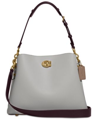 COACH Pebble Leather Willow Shoulder Bag with Convertible Straps